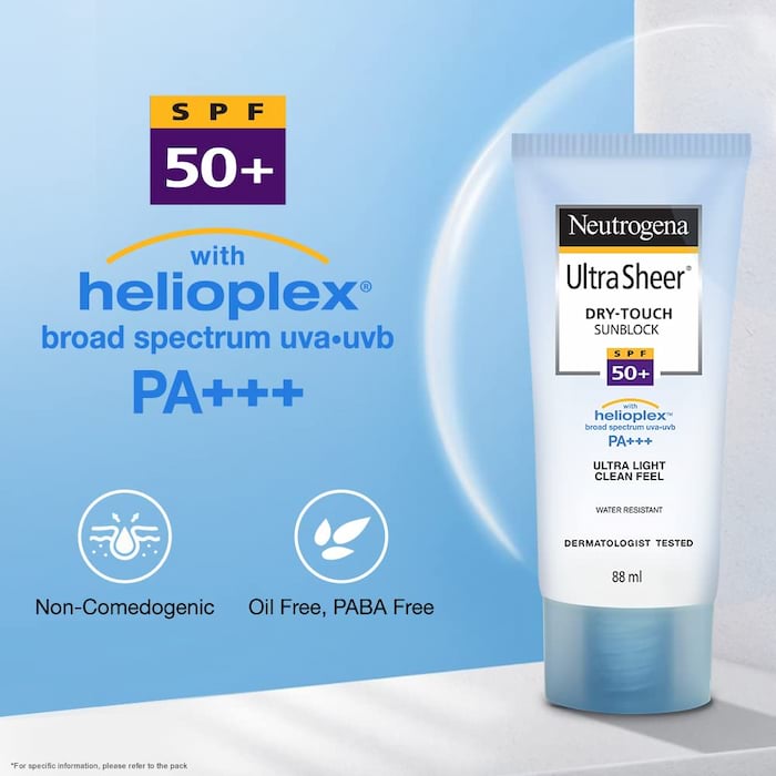 Neutrogena Dry Touch Sunscreen SPF 50, 88 Ml 2 Neutrogena Dry Touch Sunscreen SPF 50, 88 Ml - Image 2