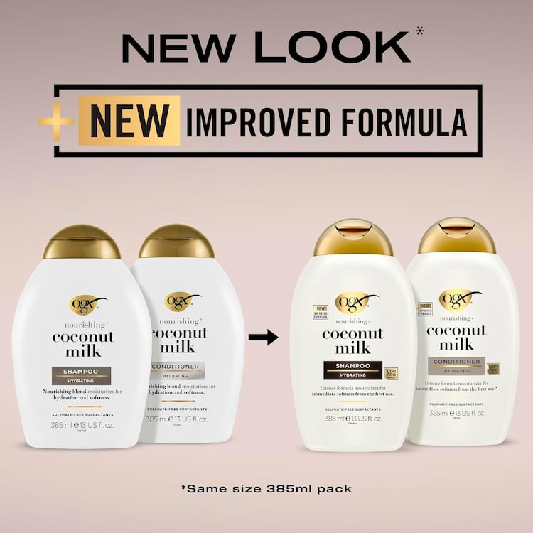 OGX Nourishing Coconut Milk Conditioner, 385 ml 5 OGX Nourishing Coconut Milk Conditioner, 385 ml - Image 5