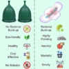 Shordy Medical Grade Silicone Menstrual Cups Size L Set of 2 3