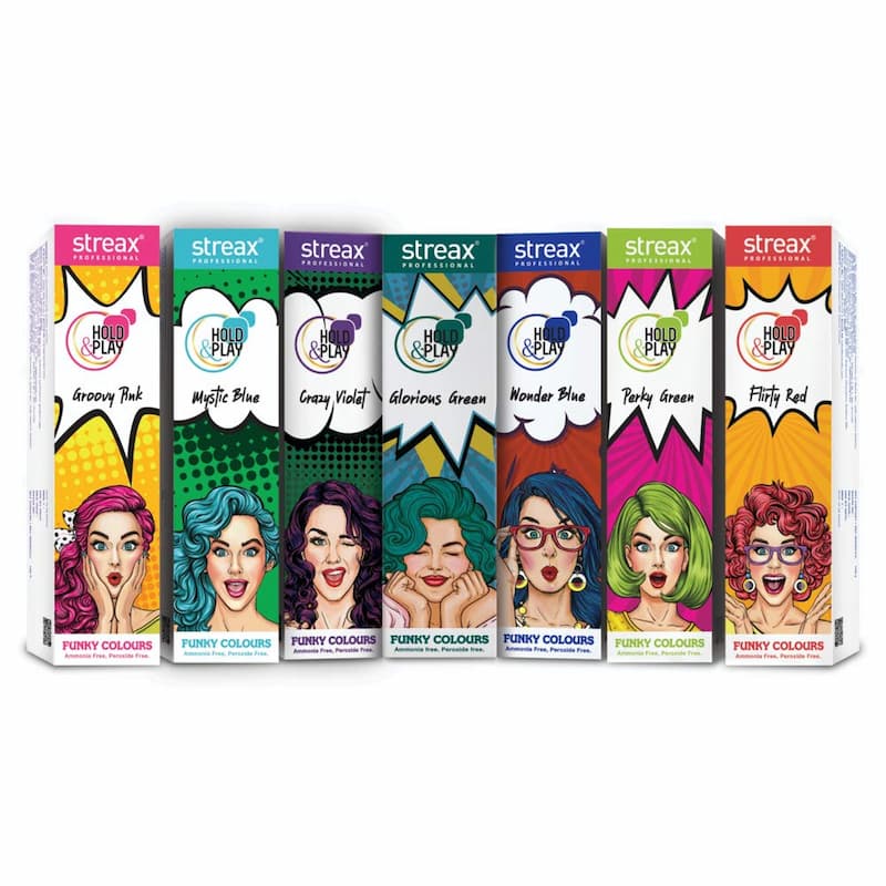 Streax Professional Funky Hair Colour- Mystic Blue, 100 g 6 Streax Professional Funky Hair Colour- Mystic Blue, 100 g - Image 6