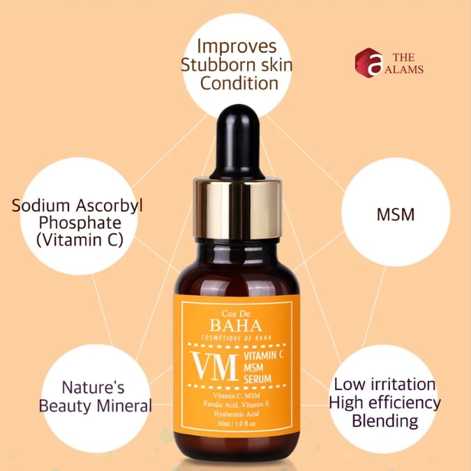 Cos De BAHA Vitamin C MSM Serum, 30 ml 4 Cos De BAHA Vitamin C MSM Serum, 30 ml - Image 4
