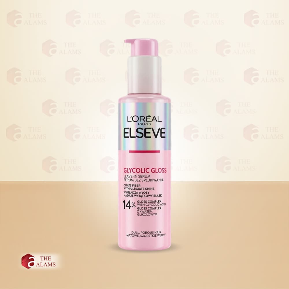 Loreal Elvive Glycolic Gloss Leave In Hair Serum, 150 ml 1 Loreal Elvive Glycolic Gloss Leave In Hair Serum, 150 ml
