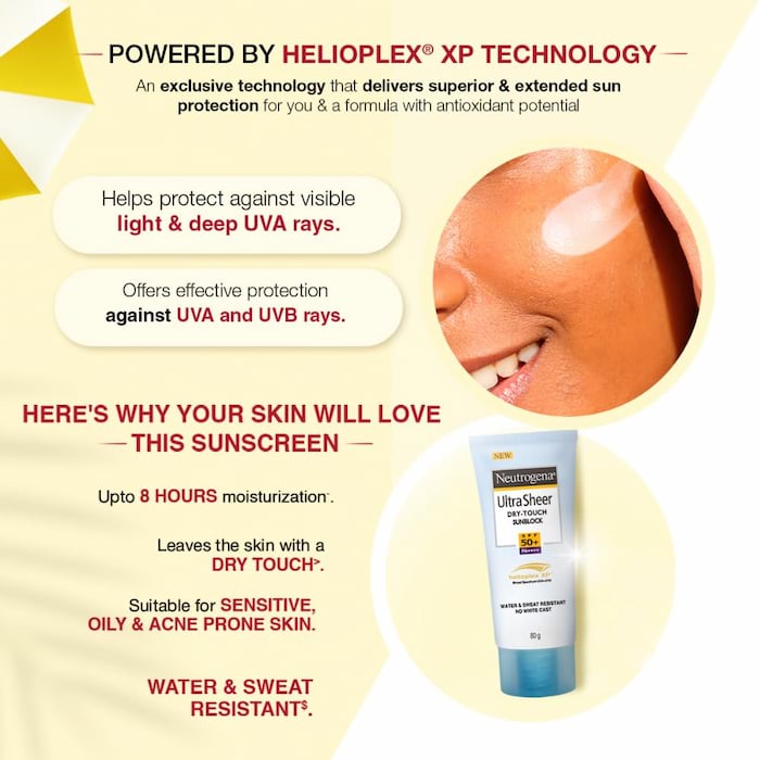 Neutrogena Dry Touch Sunscreen SPF 50+ PA++++, 80 g 4 Neutrogena Dry Touch Sunscreen SPF 50+ PA++++, 80 g - Image 4