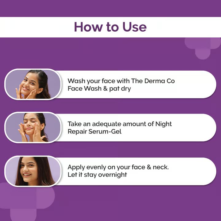 The Derma Co. 1% Kojic And Arbutin Night Repair Face Serum Gel- For Dark Spots And Pigmentation, 50 g 5 The Derma Co. 1% Kojic And Arbutin Night Repair Face Serum Gel- For Dark Spots And Pigmentation, 50 g - Image 5