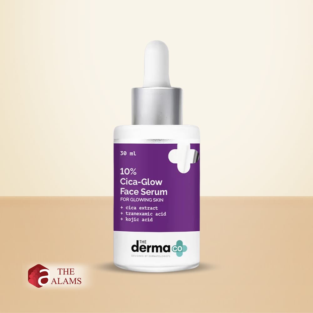 The Derma Co. 10% Cica Glow Face Serum For Dark Spots And Dull Skin, 30 ml 1 The Derma Co. 10% Cica Glow Face Serum For Dark Spots And Dull Skin, 30 ml