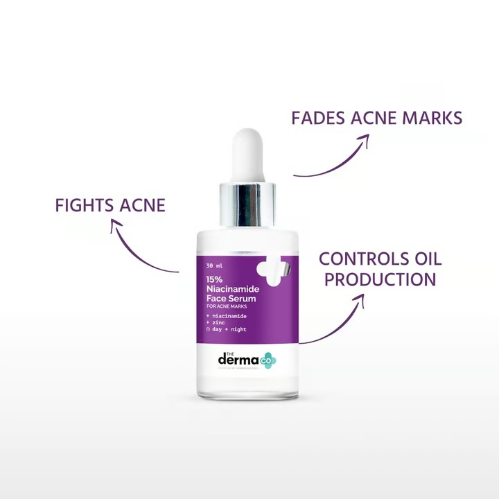 The Derma Co. 15% Niacinamide Serum For Acne Marks And Pores, 30 ml 2 The Derma Co. 15% Niacinamide Serum For Acne Marks And Pores, 30 ml - Image 2