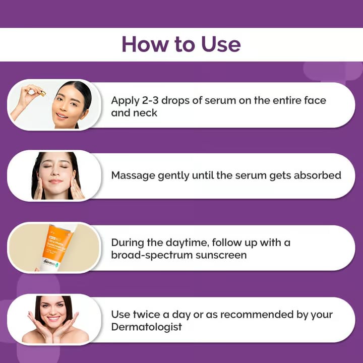 Cos De BAHA Vitamin C 15% Ascorbic Acid Serum, 30 ml 3 How to use niacinamide serum