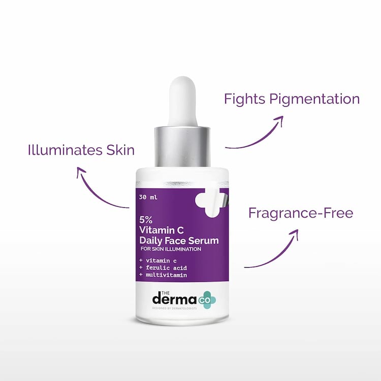 The Derma Co. 5% Vitamin C Serum For Dull Skin, 30 ml 2 The Derma Co. 5% Vitamin C Serum For Dull Skin, 30 ml - Image 2