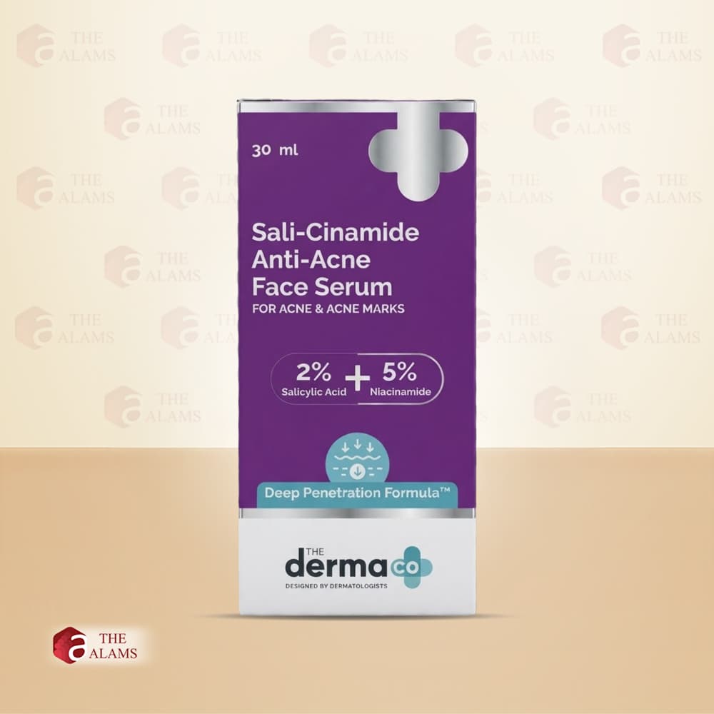 The Derma Co. Sali Cinamide Anti Acne Serum With 2% Salicylic Acid + 5% Niacinamide, 30 ml 1 The Derma Co. Sali Cinamide Anti Acne Serum With 2% Salicylic Acid + 5% Niacinamide, 30 ml
