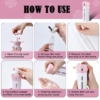 4 in 1 Cosmetic Dispenser Travel Bottle 4 x 40 ml bottles Color Pink And White 5
