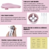 4 in 1 Cosmetic Dispenser Travel Bottle 4 x 40 ml bottles Color Pink And White 6