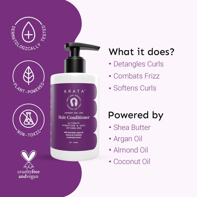 Arata Advanced Curl Care Hair Conditioner, 300 ml 2 Arata Advanced Curl Care Hair Conditioner, 300 ml - Image 2