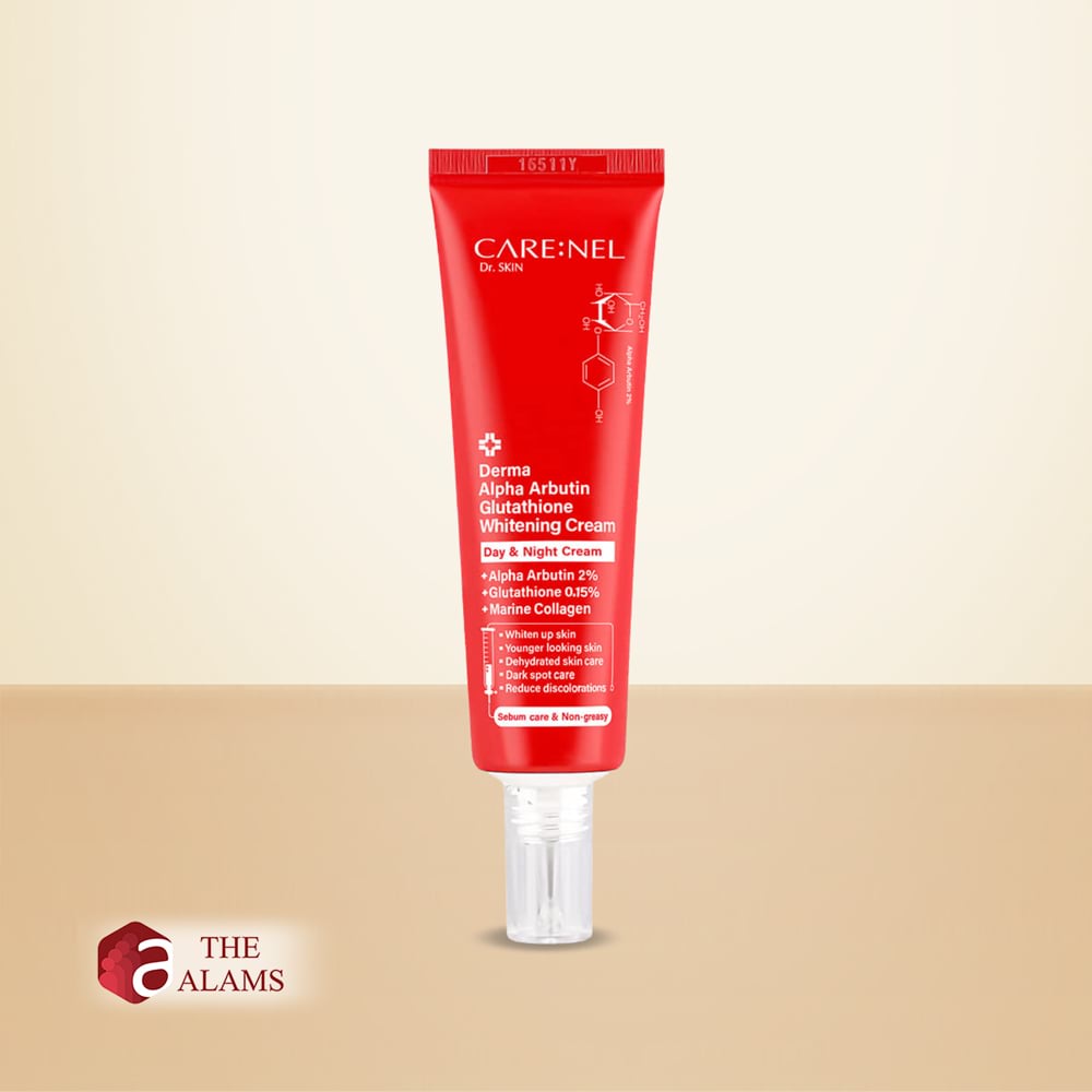 CARE:NEL Derma Alpha Arbutin Glutathione Whitening Day And Night Cream, 45 ml 1 CARE:NEL Derma Alpha Arbutin Glutathione Whitening Day And Night Cream, 45 ml
