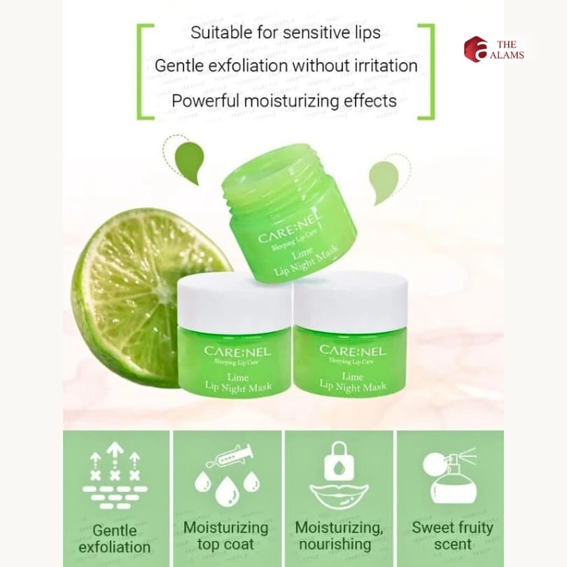 CARE:NEL Night Lip Mask- Lime, 5 g 6 CARE:NEL Night Lip Mask- Lime, 5 g - Image 6