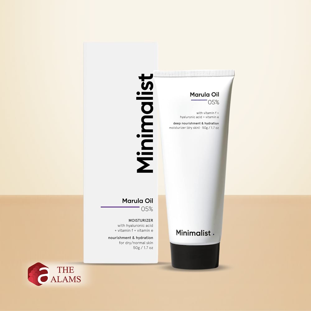 Minimalist 05% Marula Oil Moisturizer For Dry to Normal Skin, 50 g 1 Minimalist 05% Marula Oil Moisturizer For Dry to Normal Skin, 50 g