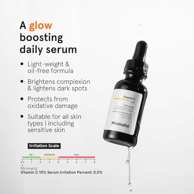 Minimalist 10% Vitamin C Serum, 30 ml 3 Minimalist 10% Vitamin C Serum, 30 ml - Image 3