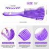 The Alams Detangling Hair Brush, Lavender 11 The Alams Detangling Hair Brush Lavender 2