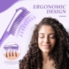The Alams Detangling Hair Brush, Lavender 14 The Alams Detangling Hair Brush Lavender 5