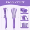 The Alams Detangling Hair Brush, Lavender 15 The Alams Detangling Hair Brush Lavender 6
