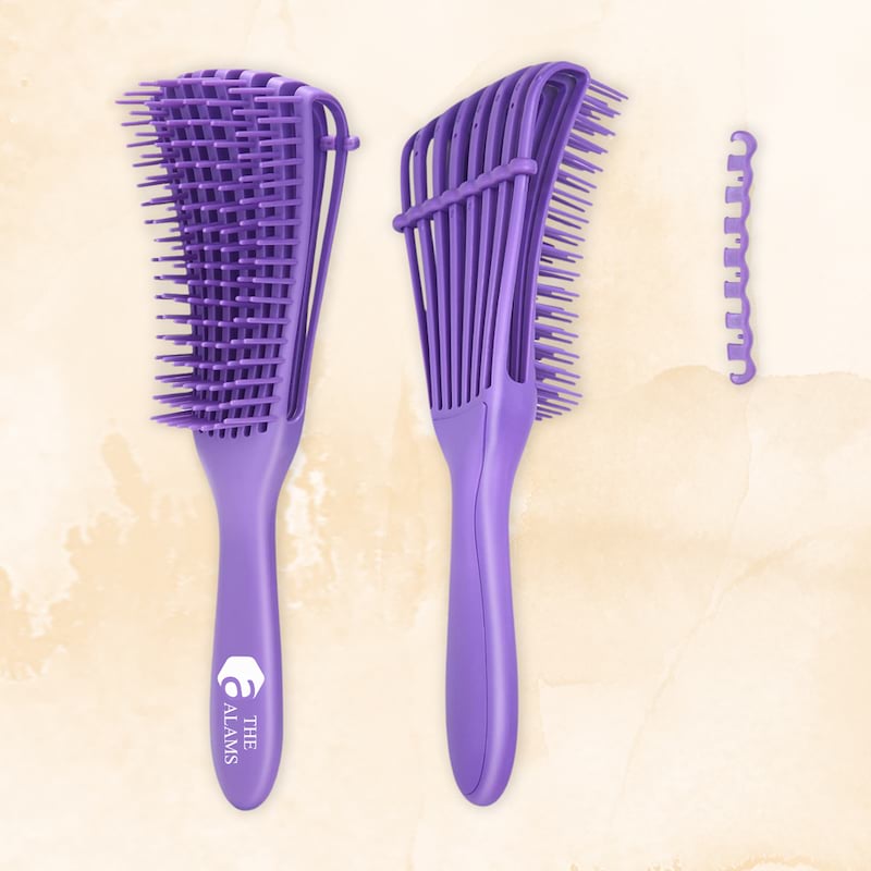 The Alams Detangling Hair Brush, Lavender 1 The Alams Detangling Hair Brush, Lavender