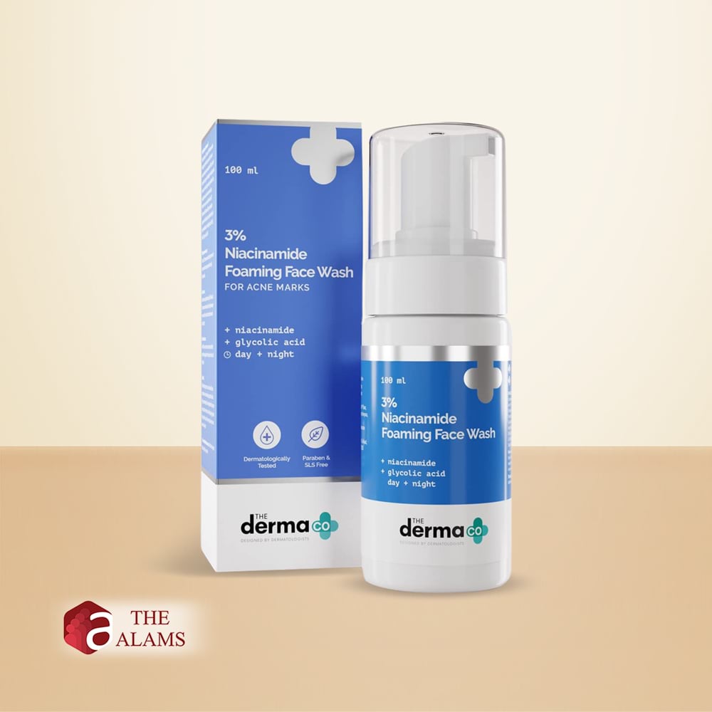 The Derma Co. 3% Niacinamide Foaming Daily Face Wash For Acne Marks, 100 ml 1 The Derma Co. 3% Niacinamide Foaming Daily Face Wash For Acne Marks, 100 ml