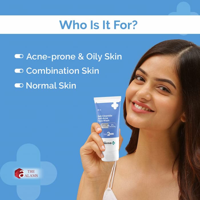 The Derma Co. Sali Cinamide Anti Acne Face Wash With 2% Salicylic Acid + 2% Niacinamide, 80 ml 3 The Derma Co. Sali Cinamide Anti Acne Face Wash With 2% Salicylic Acid + 2% Niacinamide, 80 ml - Image 3