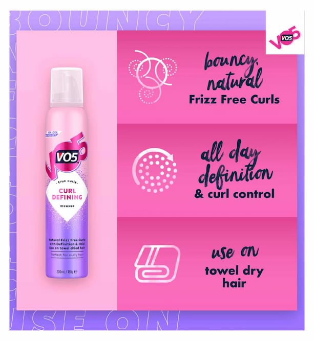 Vo5 Curl Defining Hair Mousse, 200 ml 2 Vo5 Curl Defining Hair Mousse, 200 ml - Image 2