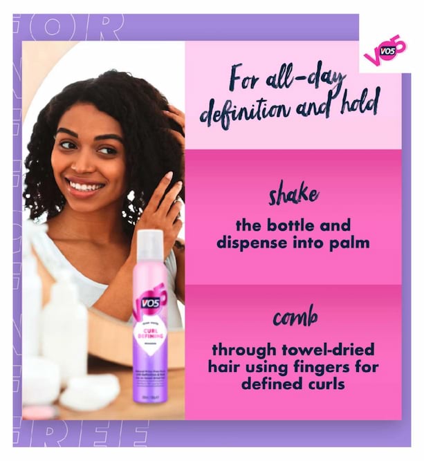 Vo5 Curl Defining Hair Mousse, 200 ml 3 Vo5 Curl Defining Hair Mousse, 200 ml - Image 3