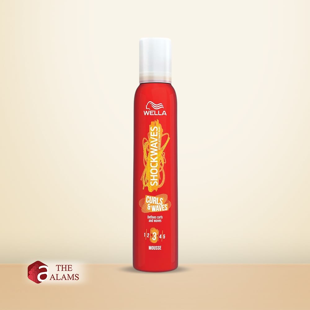 Wella Shockwaves Curls And Waves Hair Mousse, 200 ml 1 Wella Shockwaves Curls And Waves Hair Mousse, 200 ml