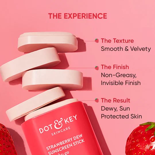 Dot & Key Strawberry Dew Sunscreen Stick SPF 50+, 20 g 2 Dot & Key Strawberry Dew Sunscreen Stick SPF 50+, 20 g
