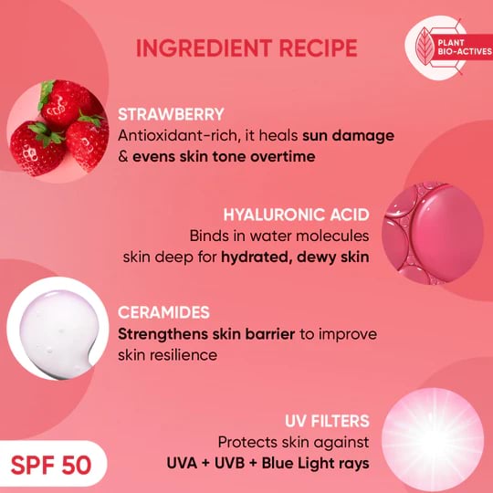 Dot & Key Strawberry Dew Sunscreen Stick SPF 50+, 20 g 4 Dot & Key Strawberry Dew Sunscreen Stick SPF 50+, 20 g