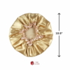 Double Layer Waterproof Large Shower Cap, Golden 5 Double Layer Waterproof Large Shower Cap Golden 1