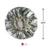 Double Layer Waterproof Large Shower Cap, Gray 5 Double Layer Waterproof Large Shower Cap Gray 1