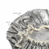 Double Layer Waterproof Large Shower Cap, Gray 6 Double Layer Waterproof Large Shower Cap Gray 2