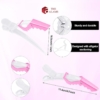 Duckbill Hair Clips Set of 5 pcs, Magenta And White 5 Duckbill Clips Set of 5 pcs Magenta And White 2