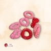 Multicolor Spiral Hair Ties, 7 pcs pack 6 Multicolor Spiral Hair Ties 7 pcs pack