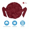 The Alams No-Slip Satin Hair Bonnet, Large Maroon 9 The Alams No Slip Satin Hair Bonnet Large Maroon 3