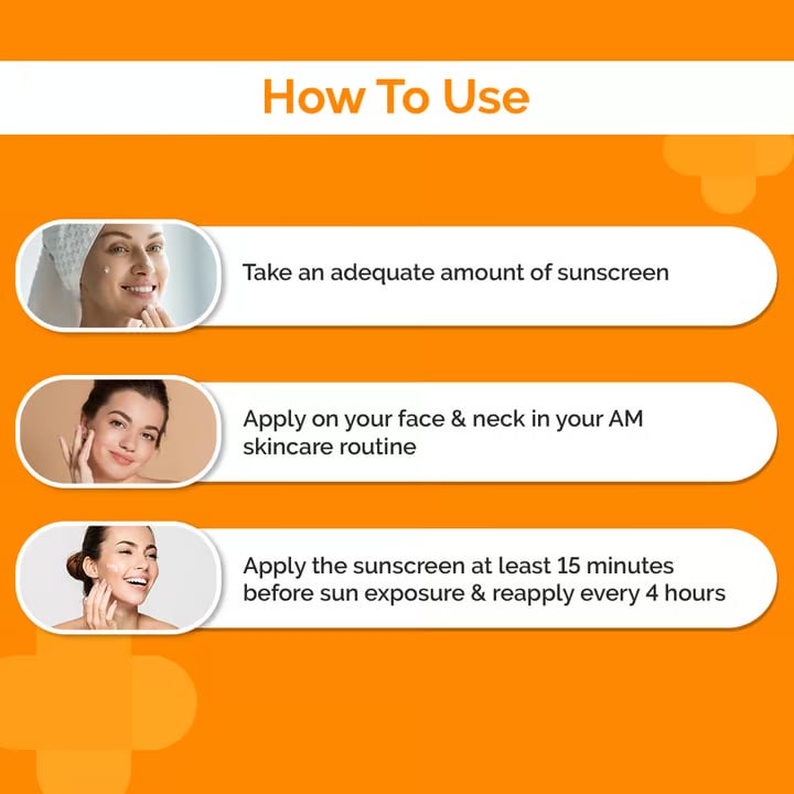 The Derma Co. 1% Hyaluronic Sunscreen Aqua Gel SPF 50 PA++++, 50 g 6 How to use sunscreen