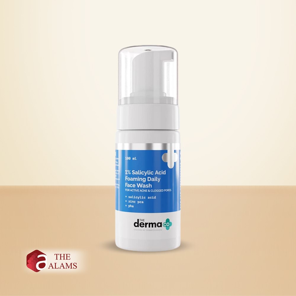 The Derma Co. 1% Salicylic Acid Foaming Daily Face Wash For Acne, 100 ml 1 The Derma Co. 1% Salicylic Acid Foaming Daily Face Wash For Acne, 100 ml