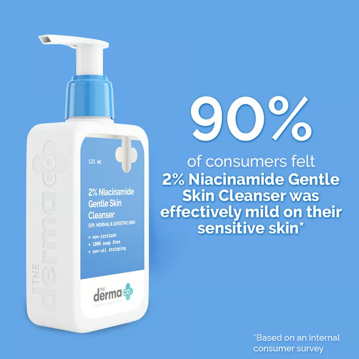 The Derma Co. 2% Niacinamide Gentle Skin Cleanser, 125 ML 2 The Derma Co. 2% Niacinamide Gentle Skin Cleanser, 125 ML - Image 2