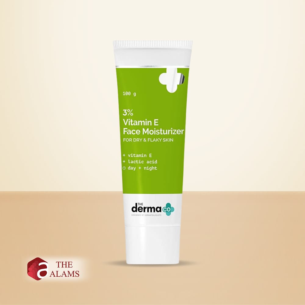 The Derma Co. 3% Vitamin E Daily Face Moisturizer For Dry Skin, 100 g 1 The Derma Co. 3% Vitamin E Daily Face Moisturizer For Dry Skin, 100 g
