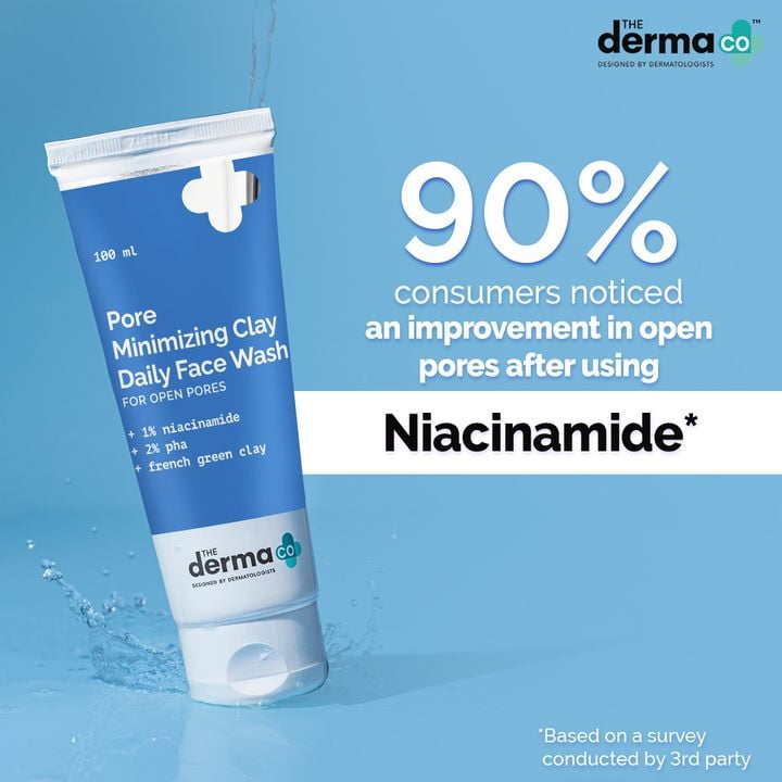 The Derma Co. Pore Minimizing Clay Face Wash With 1% Niacinamide And 2% PHA, 100 ml 3 The Derma Co. Pore Minimizing Clay Face Wash With 1% Niacinamide And 2% PHA, 100 ml - Image 3