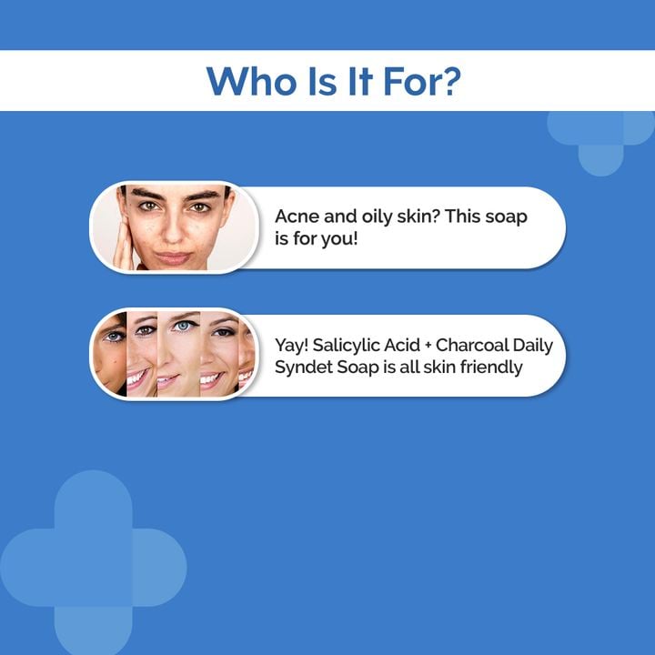 The Derma Co. Salicylic Acid And Charcoal Daily Syndet Soap For Acne, 2×75 g 4 The Derma Co. Salicylic Acid And Charcoal Daily Syndet Soap For Acne, 2×75 g - Image 4