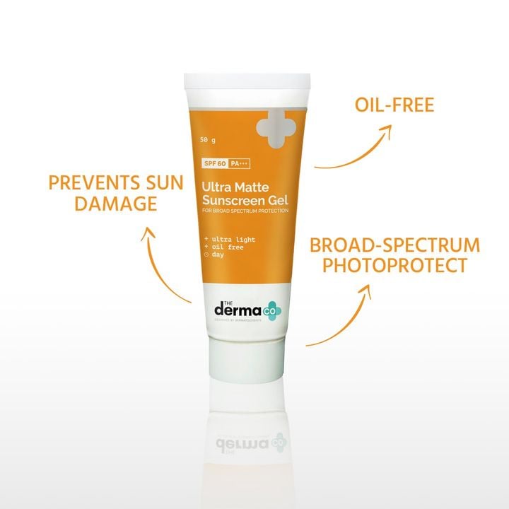 The Derma Co. Ultra Matte Sunscreen Gel SPF 60 PA+++, 50 g 3 The Derma Co. Ultra Matte Sunscreen Gel SPF 60 PA+++, 50 g - Image 3