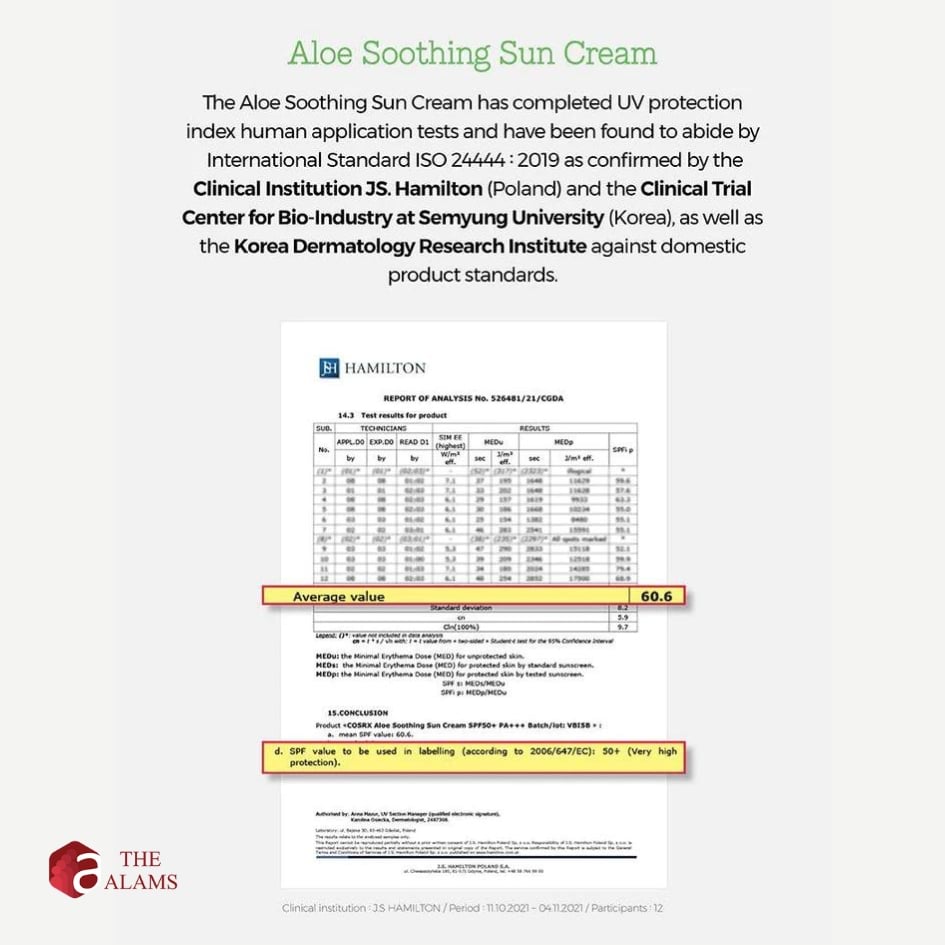 Cosrx Aloe Soothing Sun Cream SPF 50+ PA+++, 50 Ml 5 Cosrx Aloe Soothing Sun Cream SPF 50+ PA+++, 50 Ml - Image 5