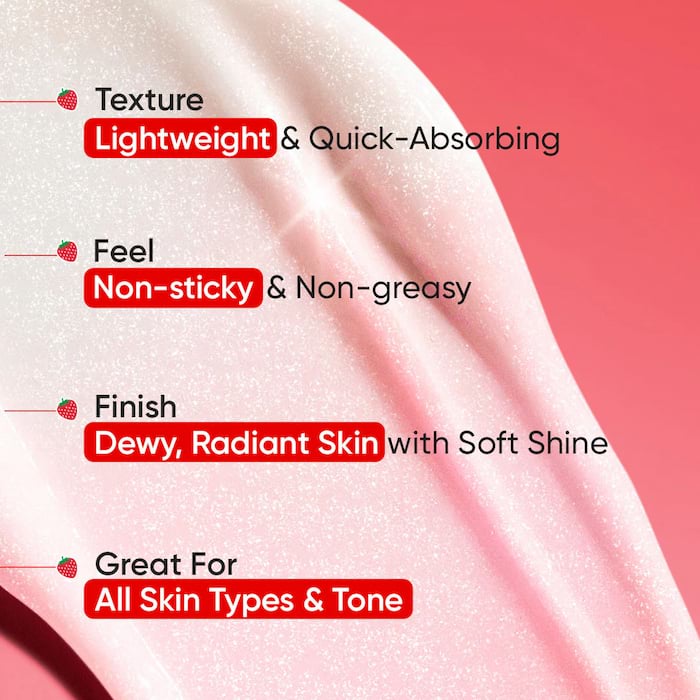 Dot & Key Strawberry Dew Strobe Cream- Strawberry Pearl Pink, 30 ml 5 Dot & Key Strawberry Dew Strobe Cream- Strawberry Pearl Pink, 30 ml - Image 5