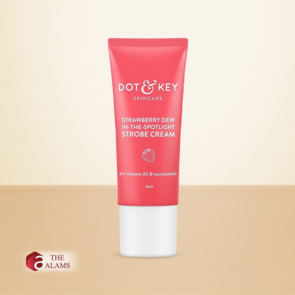 Dot & Key Strawberry Dew Strobe Cream- Strawberry Pearl Pink, 30 ml 1 Dot & Key Strawberry Dew Strobe Face Cream, 30 ml