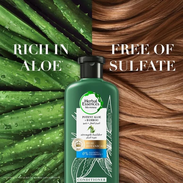Herbal Essences Potent Aloe And Bamboo Conditioner For Weak Hair, 400 ml 3 Herbal Essences Potent Aloe And Bamboo Conditioner, 400 ml