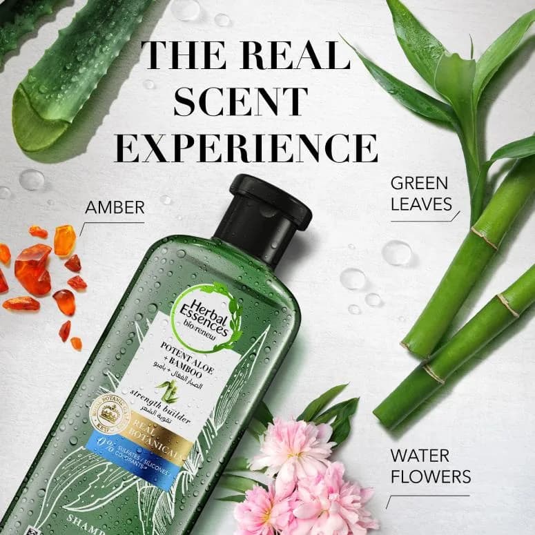 Herbal Essences Potent Aloe And Bamboo Shampoo For Weak Hair, 400 ml 4 Herbal Essences Potent Aloe And Bamboo Shampoo, 400 ml