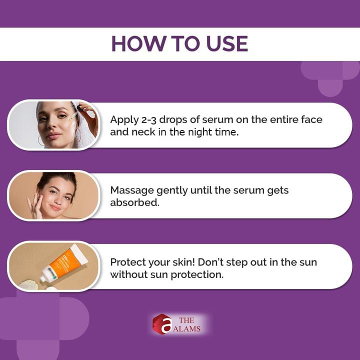 Cos De BAHA Tranexamic Acid 5% And Niacinamide 5% Serum, 30 ml 5 How to use serum night